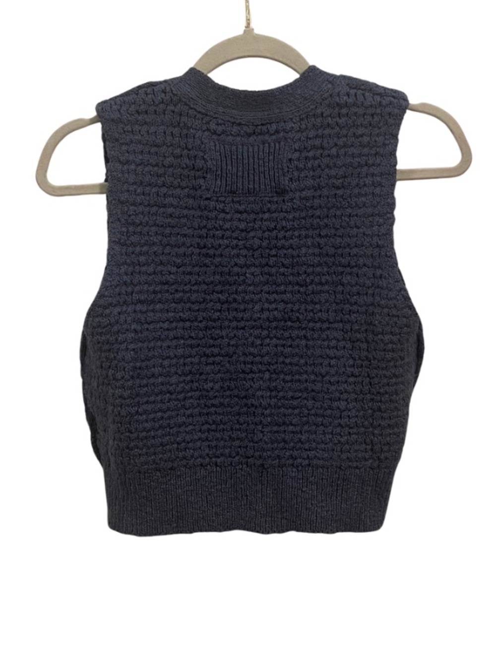 Free People We The Free Ava Knit Vest in Vintage Indigo - Picture 6 of 13